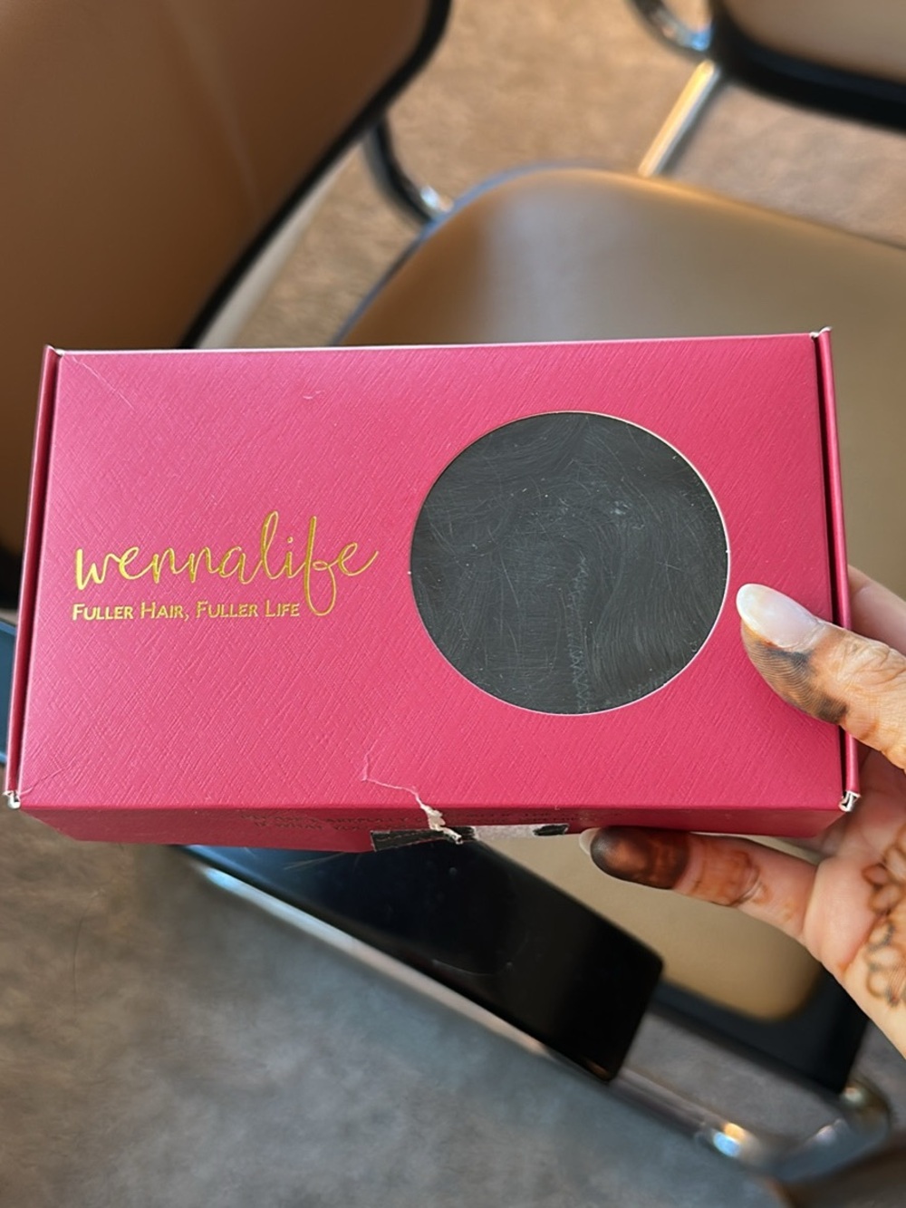 wennalife clip in hair extensions - natural black